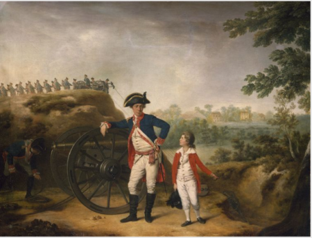 Portrait of Captain William Congreve with his Son William, Philip Reinagle, circa 1782