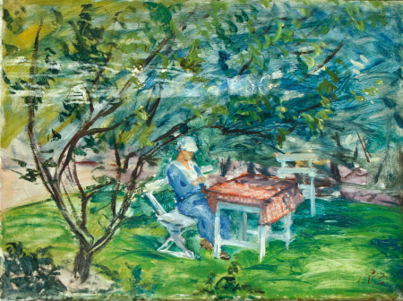 From the garden of shoemaker Larsen., Peter Rostrup Bøyesen, circa 1933