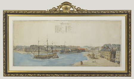 The outer port of Brest, Louis-Nicolas Van Blarenberghe, circa 1750