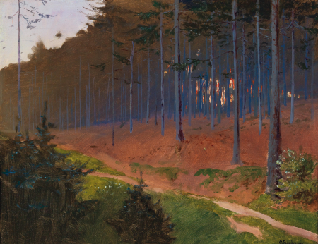 Forest Path near Weinzierl, Gustav Bamberger, by 1936