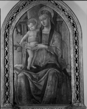 Master known as the Pseudo Alamano - Madonna and Child Enthroned, c. 1490, Carlo Crivelli, circa 1490