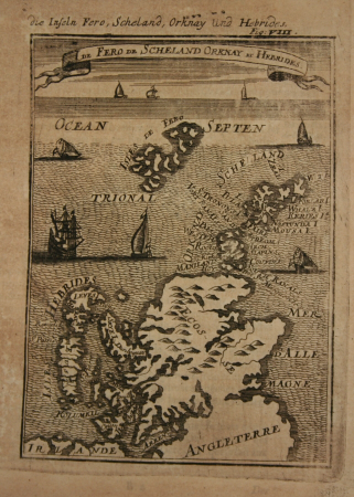 Map of Scotland and islands north of it, 1685, Alain Manesson Mallet, between 1683 and 1719