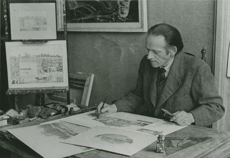 Portret van Cornelis van Leeuwen, beeldend kunstenaar, Cornelis Gerrit van Leeuwen, between 1930 and 1940