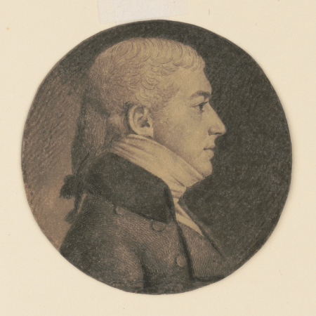 Pierre Françoise DuBourg, head-and-shoulders portrait, right profile LCCN2007676826, Charles Balthazar Julien Févret de Saint-Mémin, 1800