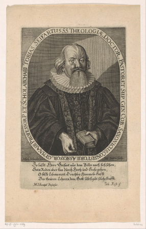 Portret van Tobias Seifart, RP-P-1914-2769, Johann Dürr, between 1618 and 1663
