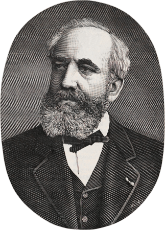 Mr. DAVIOUD Architect of the Trocadéro. Based on a botanical by Truchelut., 13 January 1878