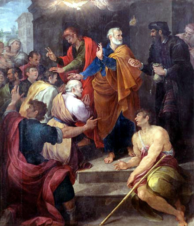Confrontation of the Apostle Peter and Simon the Magician, Avanzino Nucci, 1620