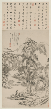 "Scroll of Wang Yuanqi's Residence in Fuchun Mountain", Wang Yuanqi