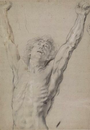 Study for the figure of Christ on the Cross., Peter Paul Rubens, 1610