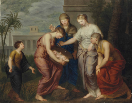 The Finding of Moses, Andries Cornelis Lens, between 1754 and 1822