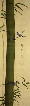 Bamboo and Java Sparrows by Satake Shozan (Akita Senshu Museum of Art)