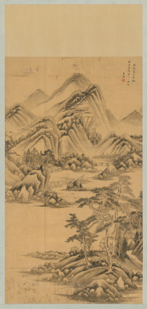 "Wang Jian's Landscape Scroll", Wang Jian