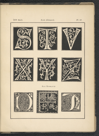 The most beautiful types of letters according to the masters of this art, Alfred Prunaire