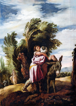 The parable of the Good Samaritan, Domenico Fetti, circa 1620