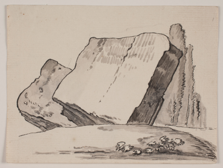 Ruin fragments and cypress trees, Jens Petersen Lund