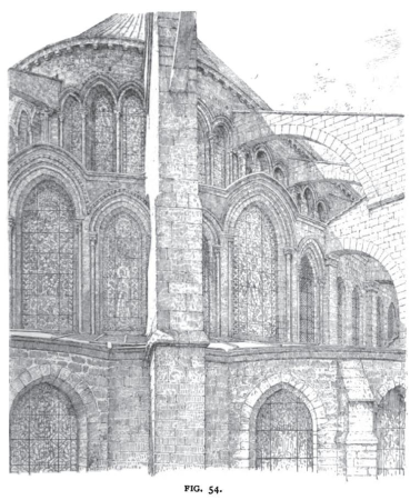 Fig 54 -Portion of the Exterior of the Apse of St. Remi of Reims, Charles Herbert Moore