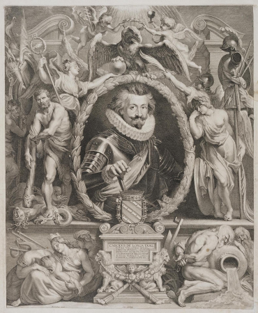 Vorsterman, Lucas I - Portrait of Charles de Longueval - Hermitage, Peter Paul Rubens, 1621