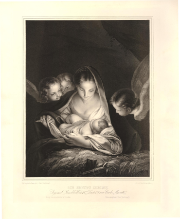 Die Geburt Christi, Franz Hanfstaengl, circa 1837