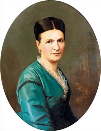 Portrait of an Elegant Lady, Sebastian Buff, 1869