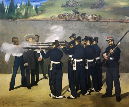 The Execution of Emperor Maximilian of Mexico, June 19, 1867, Édouard Manet, circa 1868-1869