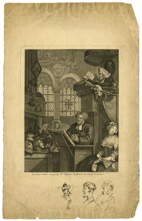 The Sleeping Congregation, William Hogarth, 1736-1750 (c.)