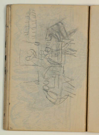 Composition sketch, seated figures, Niels Larsen Stevns