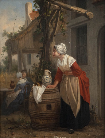 Jan David Col - The curious servant, David Col, before 1900