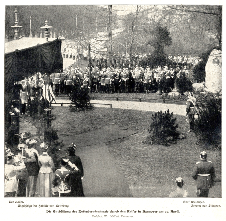 1902-04-20 Wilhelm Höffert Enthüllung des Rosenberg-Denkmals durch Kaiser Wilhelm II. in Hannover