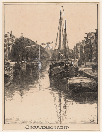 Brouwersgracht te Amsterdam, RP-T-1926-207(R), between 1870 and 1937