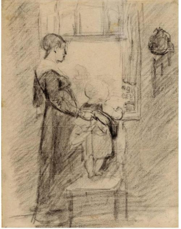 Woman And Child At Window by Sir David Wilkie RA, David Wilkie, between 1825 and 1841