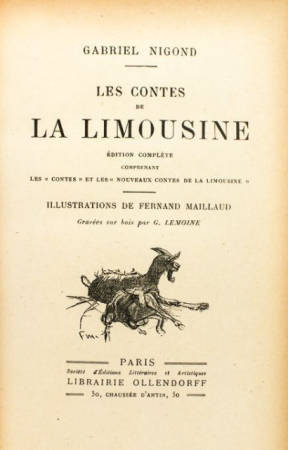 Contes de la Limousine Maillaud Lemoine 1912, Fernand Maillaud