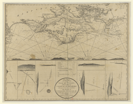 A new chart of the isle of Wight [Bognor Regis - Durlston head], William Price, 1800