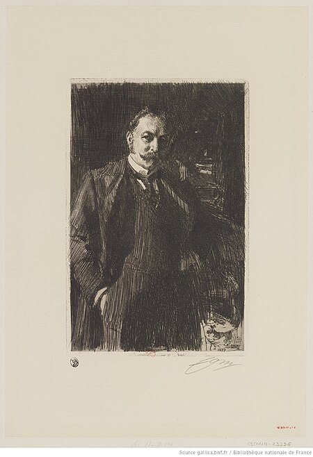 Zorn - Edward R. Bacon, 2e état, btv1b10522896s, Anders Zorn