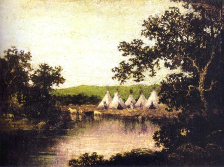 The Encampment, Ralph Albert Blakelock, between 1869 and 1872