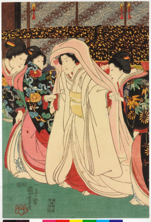 Triptych print, Utagawa Kuniyoshi, between 1847 and 1850