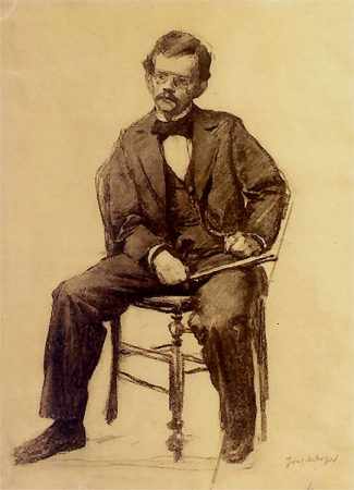 Self portrait of Józef Mehoffer, Józef Mehoffer