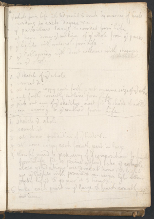 Page 4, Notes on Methods of Drawing, Alexander Cozens, 1746