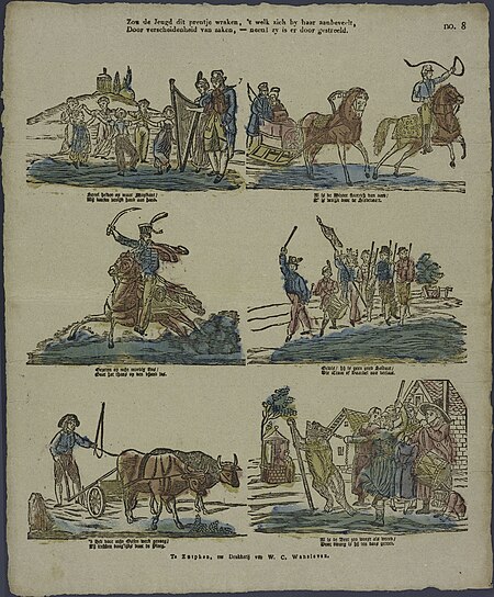 Would the youth avenge this picture, which recommends itself to her?, Willem Carl Wansleven, between 1805 and 1860