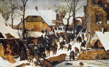 Adoration of the Magi in a Winter Landscape, Pieter Brueghel the Elder, 1567
