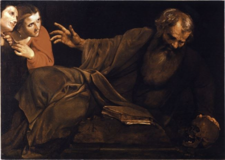 The temptation of St Anthony Abbot, Angelo Caroselli, between 1610 and 1652