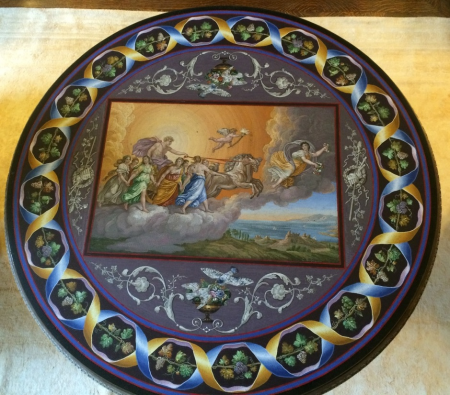 Table top depicting Aurora and the Chariot of Apollo, Guido Reni, 1822