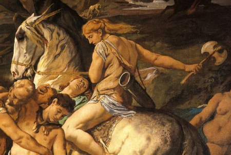 The Battle of the Amazons (Second Version), Anselm Feuerbach, between 1870 and 1873