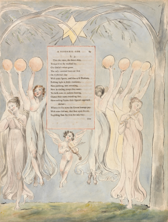 The Poems of Thomas Gray, Design 45, "The Progress of Poesy.", William Blake, between 1797 and 1798