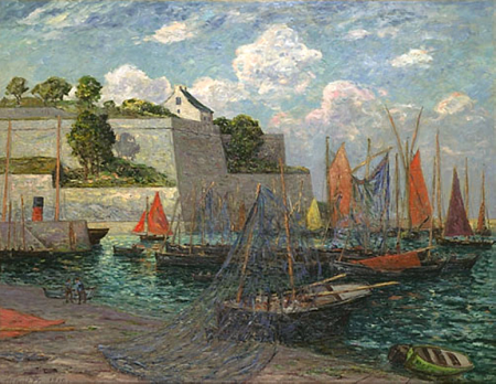 The Port and the Castle in Belle-Île, Maxime Maufra, 1910