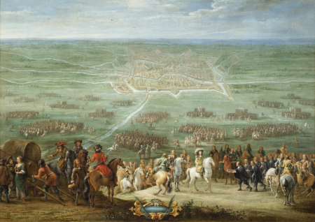 The Surrender of Utrecht to King Louis XIV of France on June 30, 1672, seen from the west., Lambert de Hondt (II)
