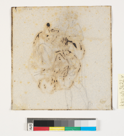 Faint scratch of a walking figure, Nicolai Abildgaard