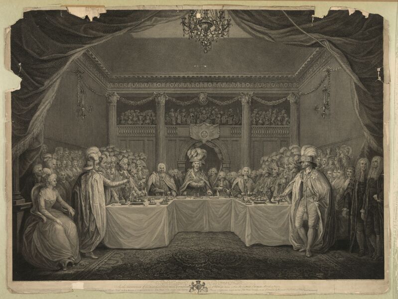 Installation dinner, at the Institution of the Most Illustrious Order of St. Patrick LCCN2003674445, John Keyse Sherwin