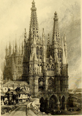 Cathedral of Burgos in 1838, David Roberts