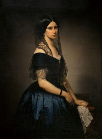Portrait of Antonietta Tarsis Basilico, Francesco Hayez, 1851
