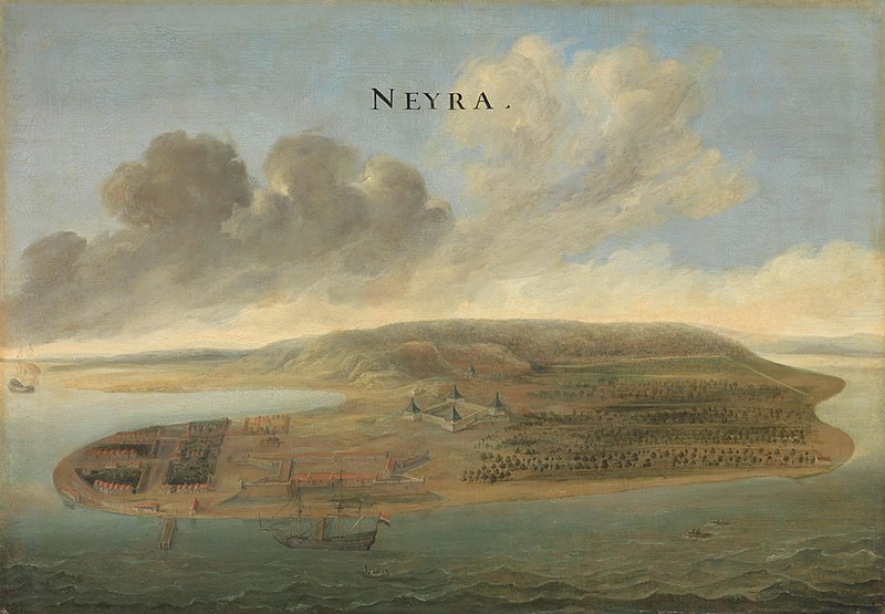 View of Banda, South Moluccas, Johannes Vingboons, between 1662 and 1663